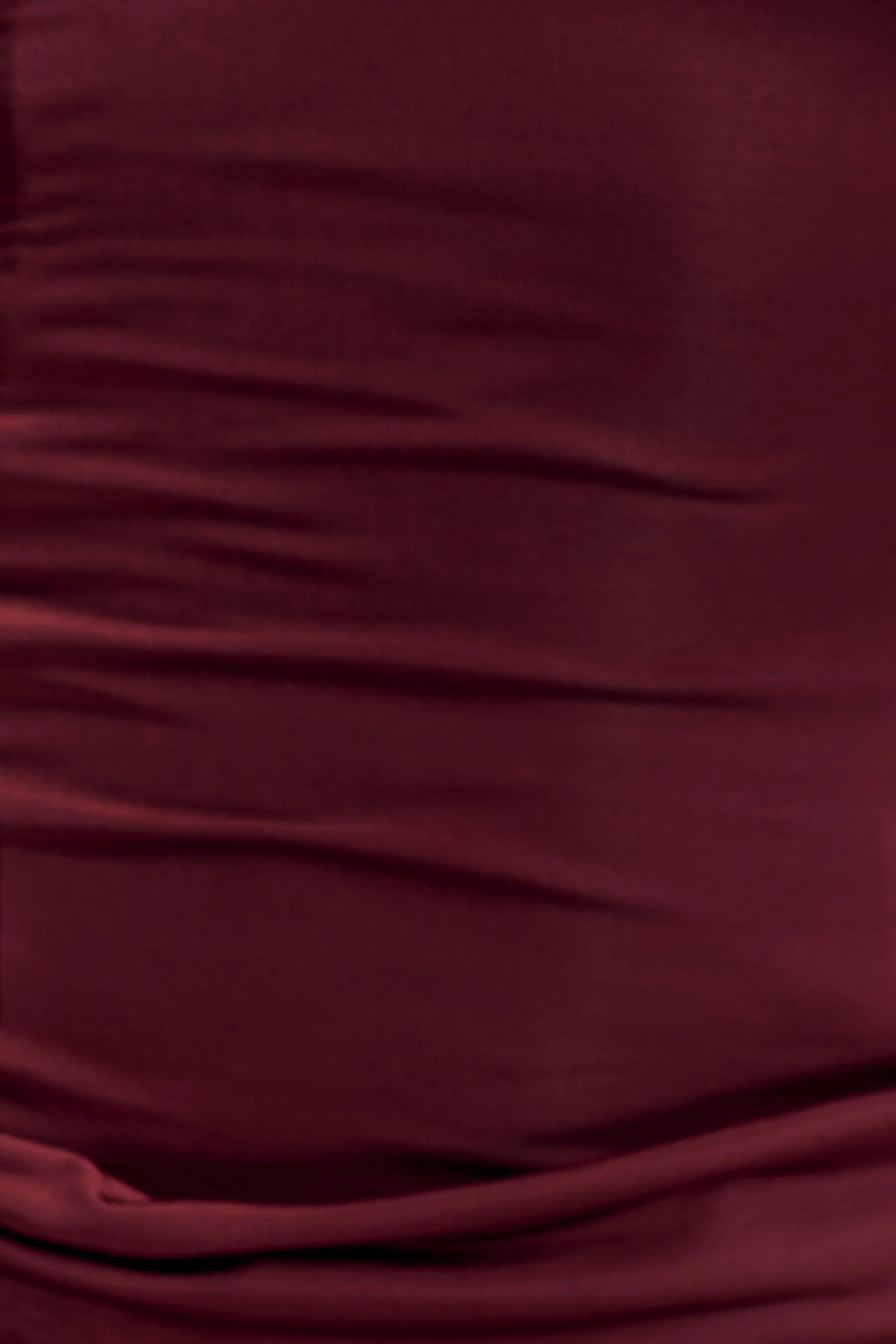 Mattea Slinky And Mesh Maxi Dress With Scarf Burgundy