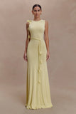 Monay Tulip Maxi Dress Lemon