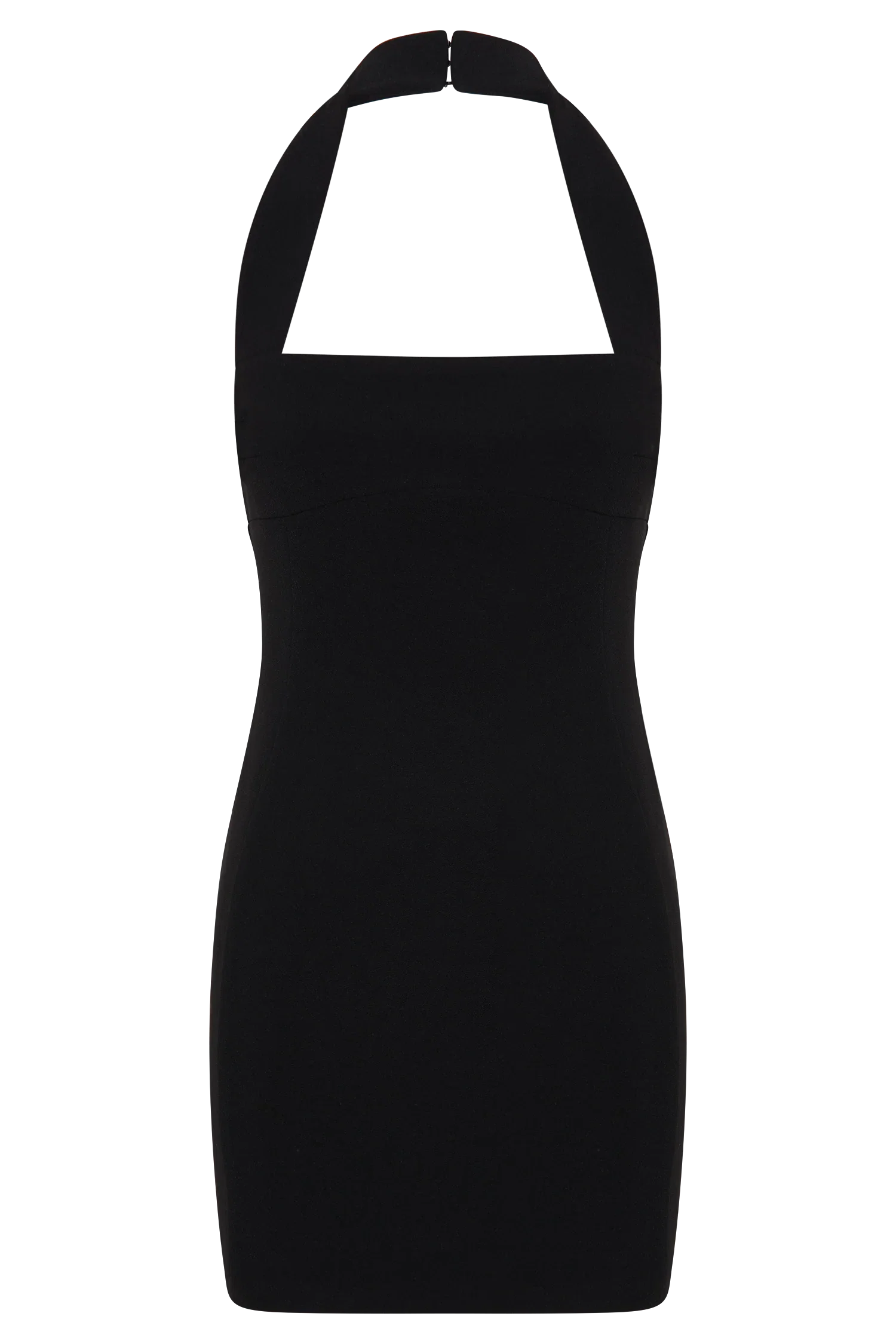 Amelita Suiting Halter Mini Dress Black