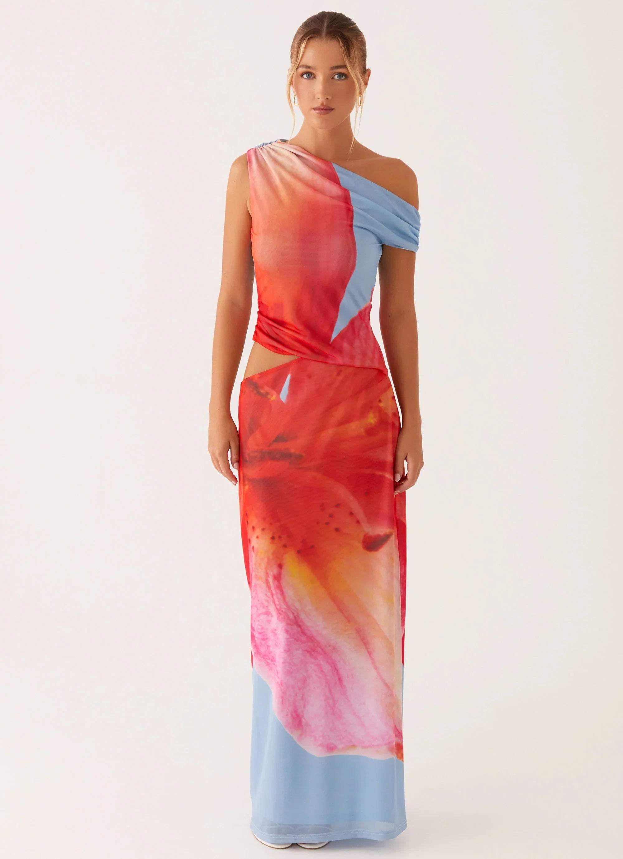 Santa Monica Maxi Dress Blue Floral