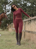 Burgundy 4th Branded Legging