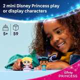 LEGO Disney Princess Mini Jasmine Rapunzel Building Toy Princess Toys for Girls Boys Ages 5 Disney Gifts for Kids 43303