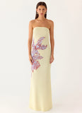 Amelle Maxi Dress Purple Floral