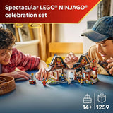 LEGO NINJAGO Four Weapons Blacksmith 15th Anniversary Building Toy for Kids Ages 14 Ninja Playset W Collectible Elemental Master of Earth 4 Minifigures Gift Idea for Teen Boys Girls 71858