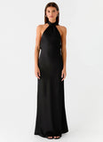 Keena Scarf Maxi Dress Black