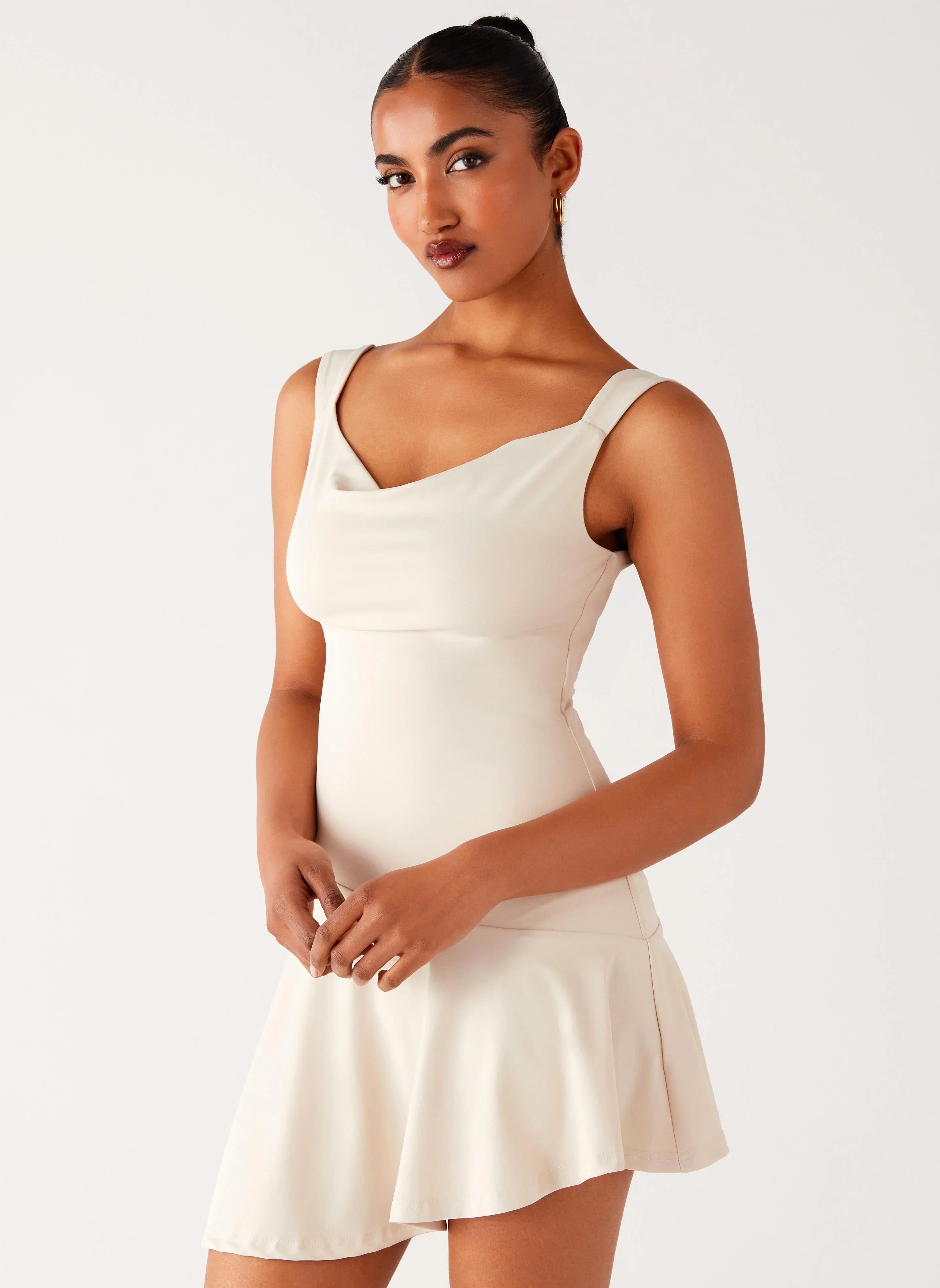 Dune Whisper Mini Dress Ivory