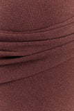 Alexius One Shoulder Knit Maxi Dress Nutmeg