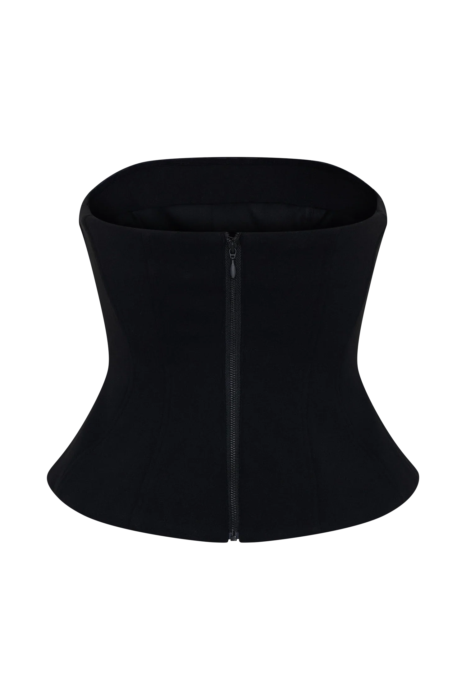 Arla Button Up Corset Top Black