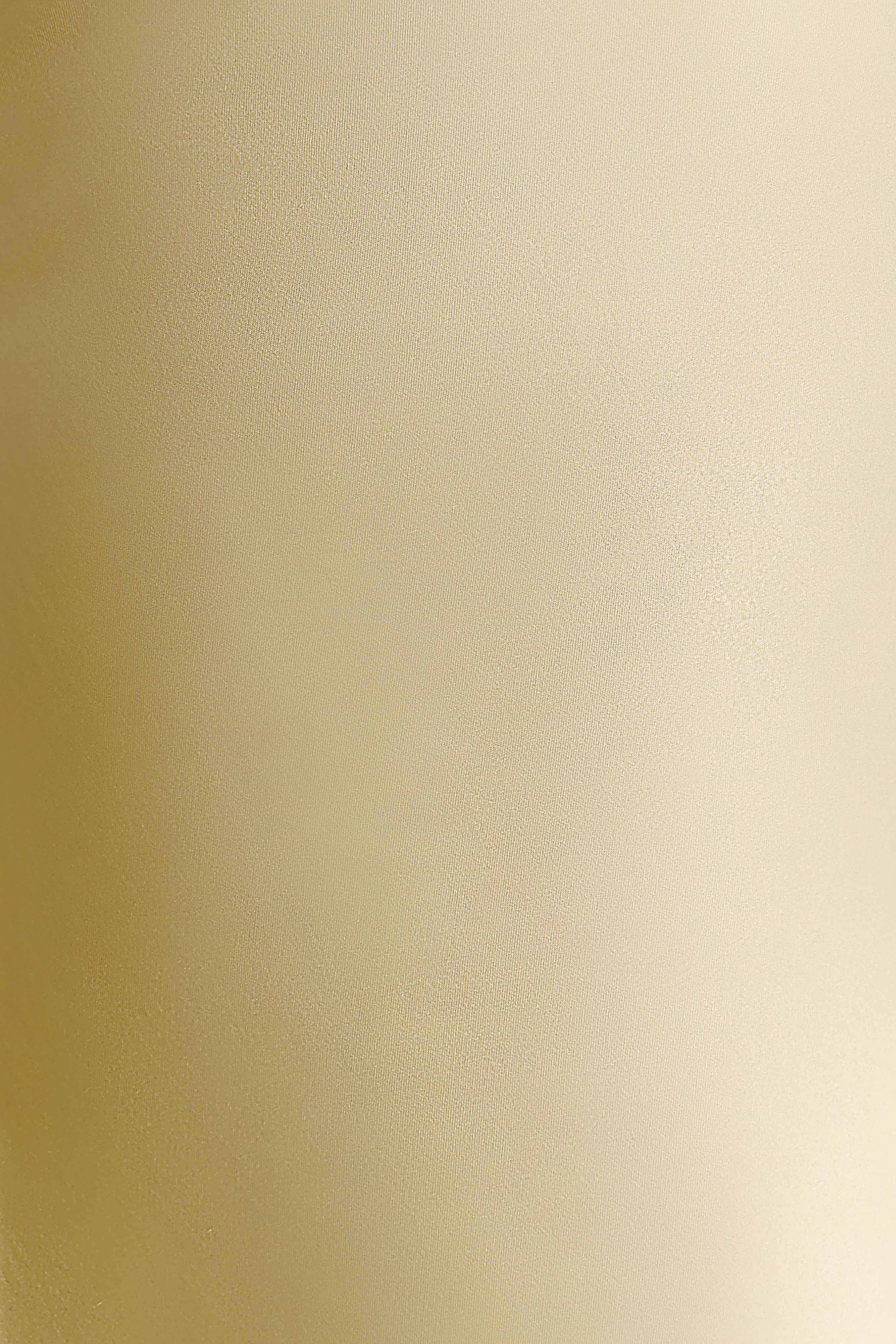 Alice Satin Halter Maxi Dress Lemon