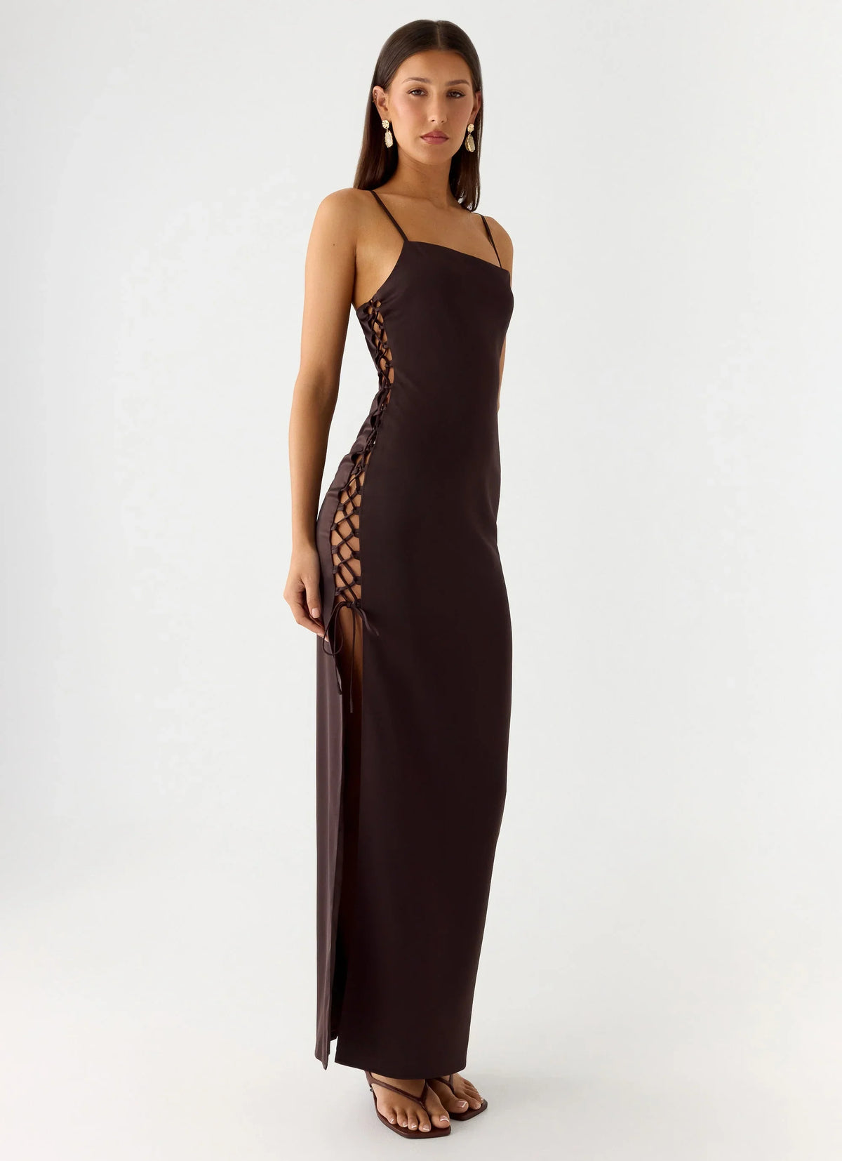 Hartwell Maxi Dress Chocolate
