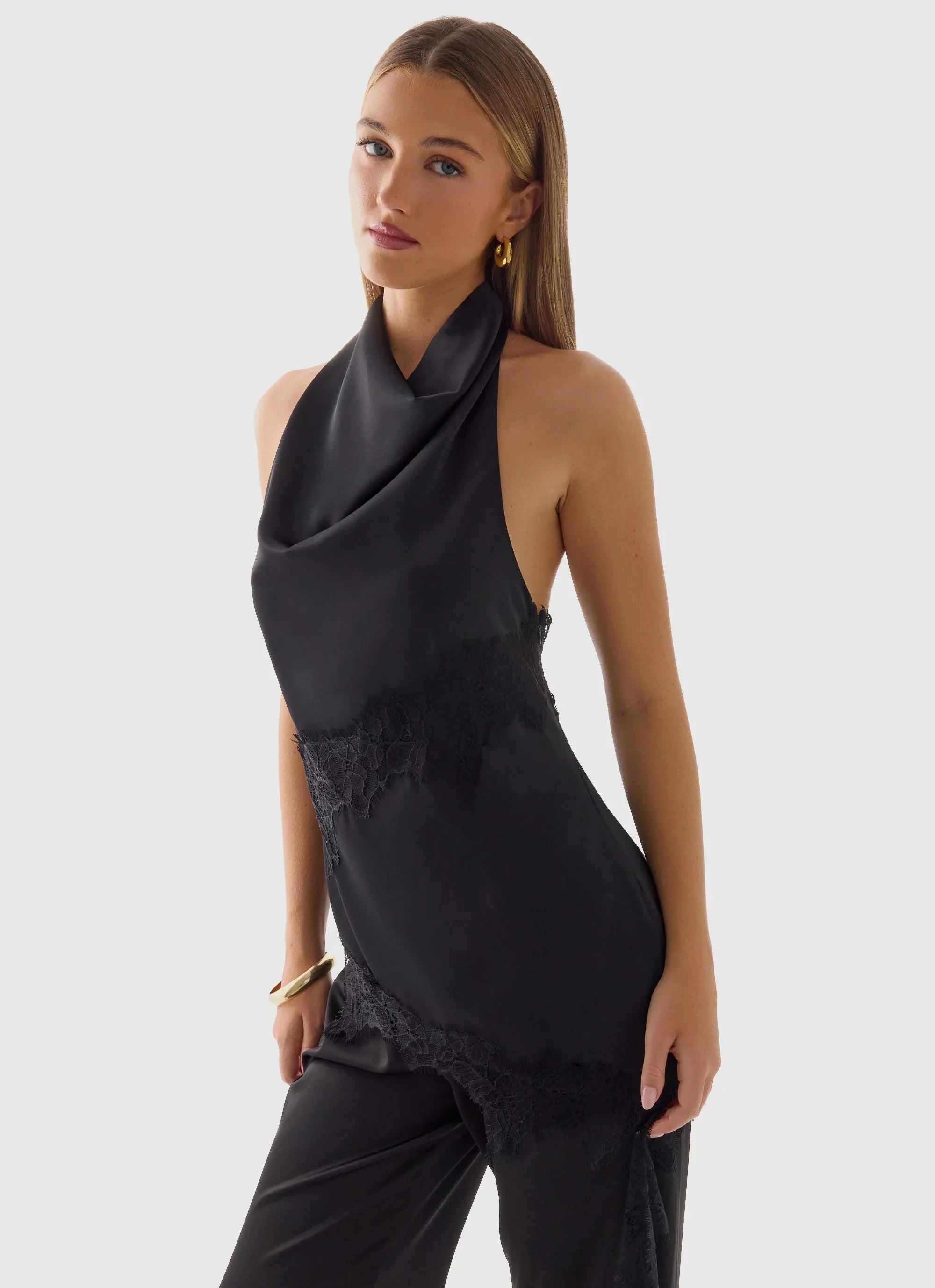 Emilee Cowl Top Black