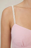 Felicity Pink Pearl Strap Ruffle Maxi Dress PRE ORDER