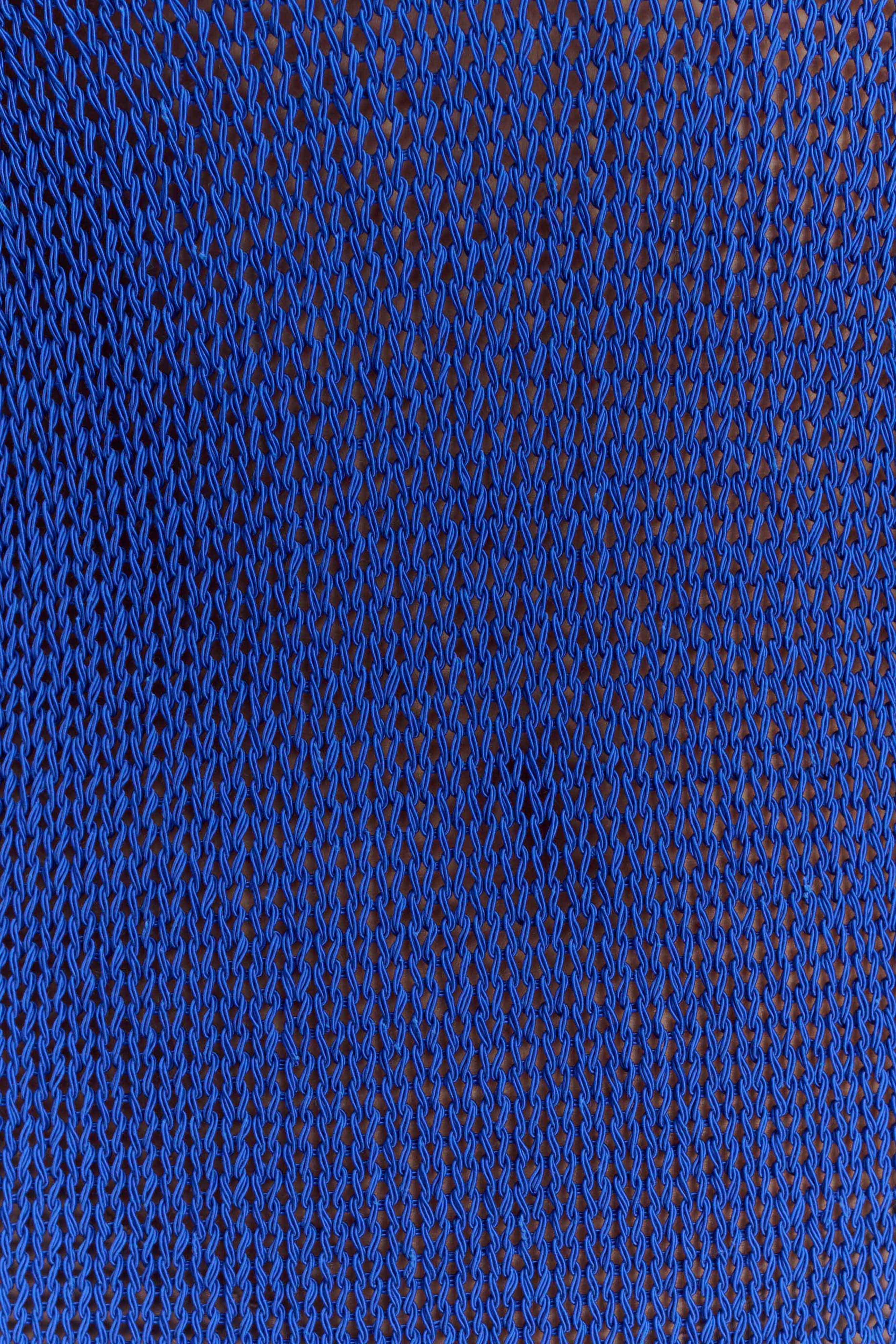 Ari Tape Yarn Knit Maxi Dress Cobalt Blue