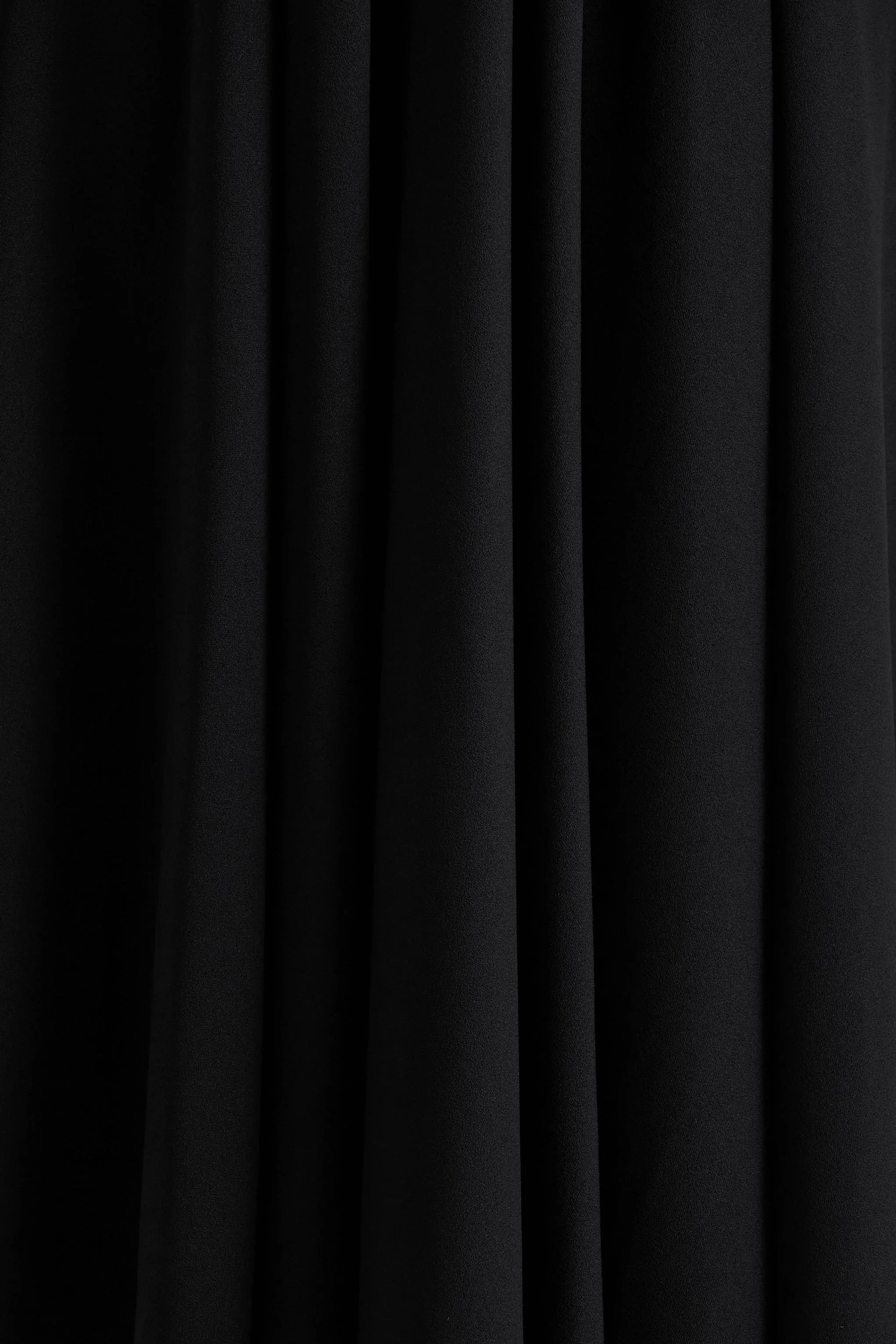 Alison Black Square Neck A Line Midi Dress