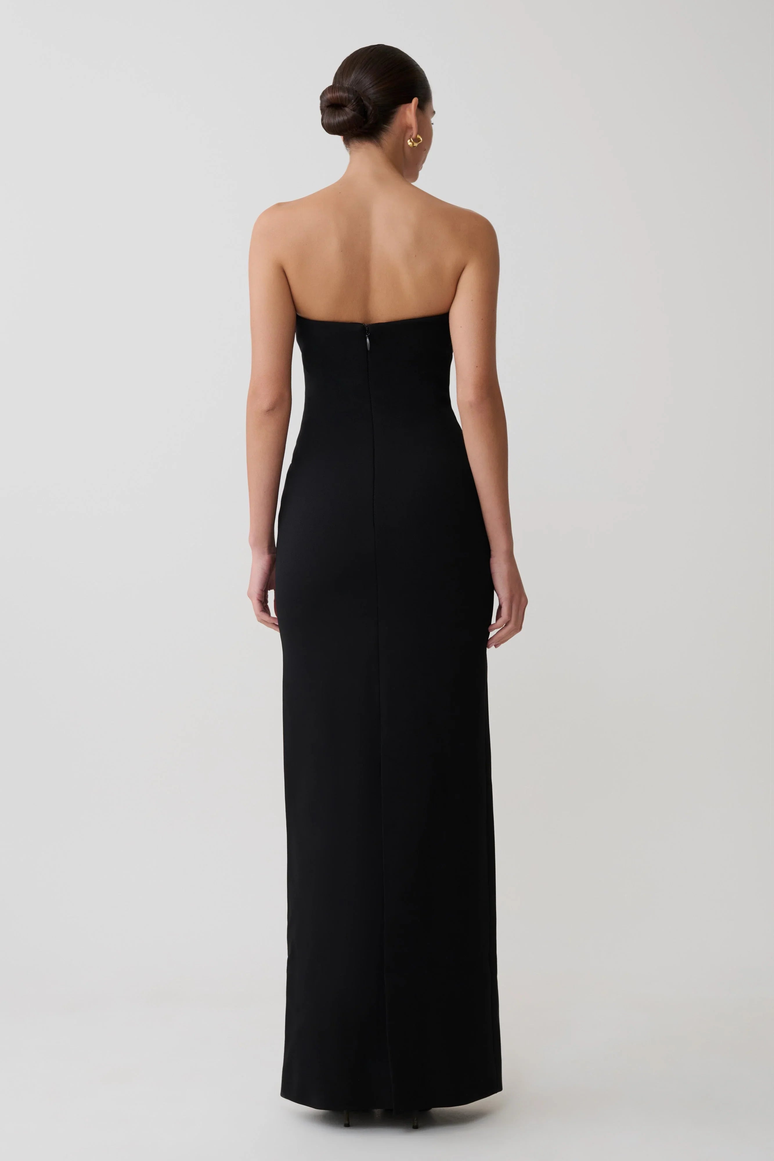 Lianne Strapless Maxi Dress Black