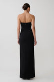 Lianne Strapless Maxi Dress Black