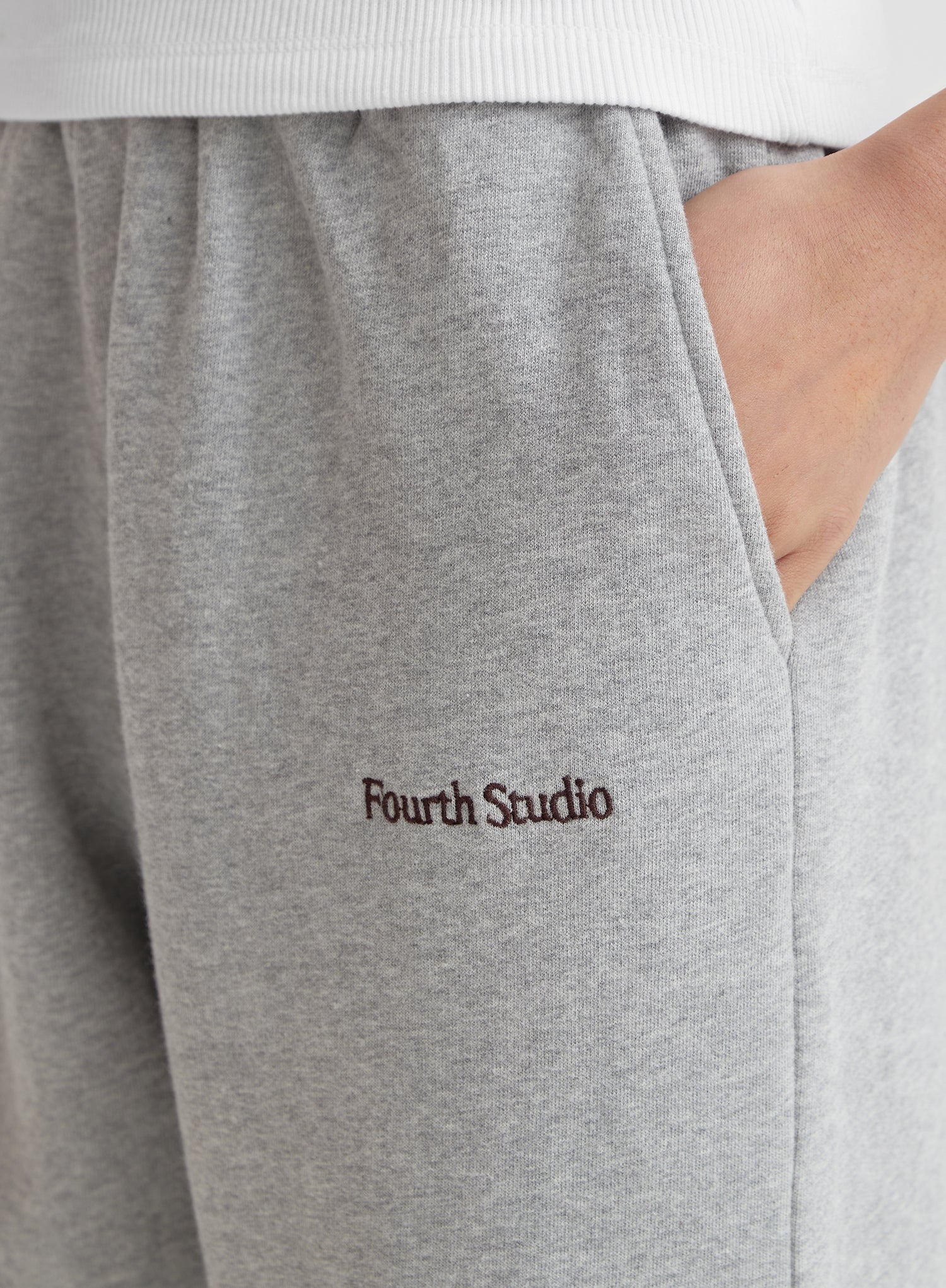 Grey Marl Fourth Studio Branded Jogger