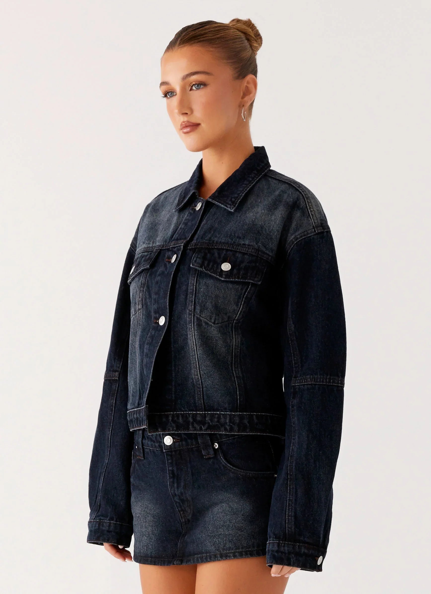 Tropics Denim Jacket Washed Dark Blue