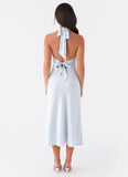 Heavy Hearted Midi Dress Blue