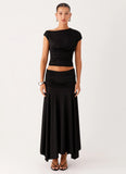 Liana Asymmetrical Top Black