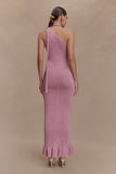Celestino Floral Metallic Knit Maxi Dress Pink