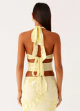 Radiate Halterneck Top Yellow
