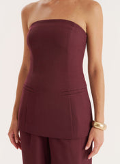 Burgundy Tailored Corset