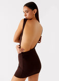 Radia Mini Dress Chocolate