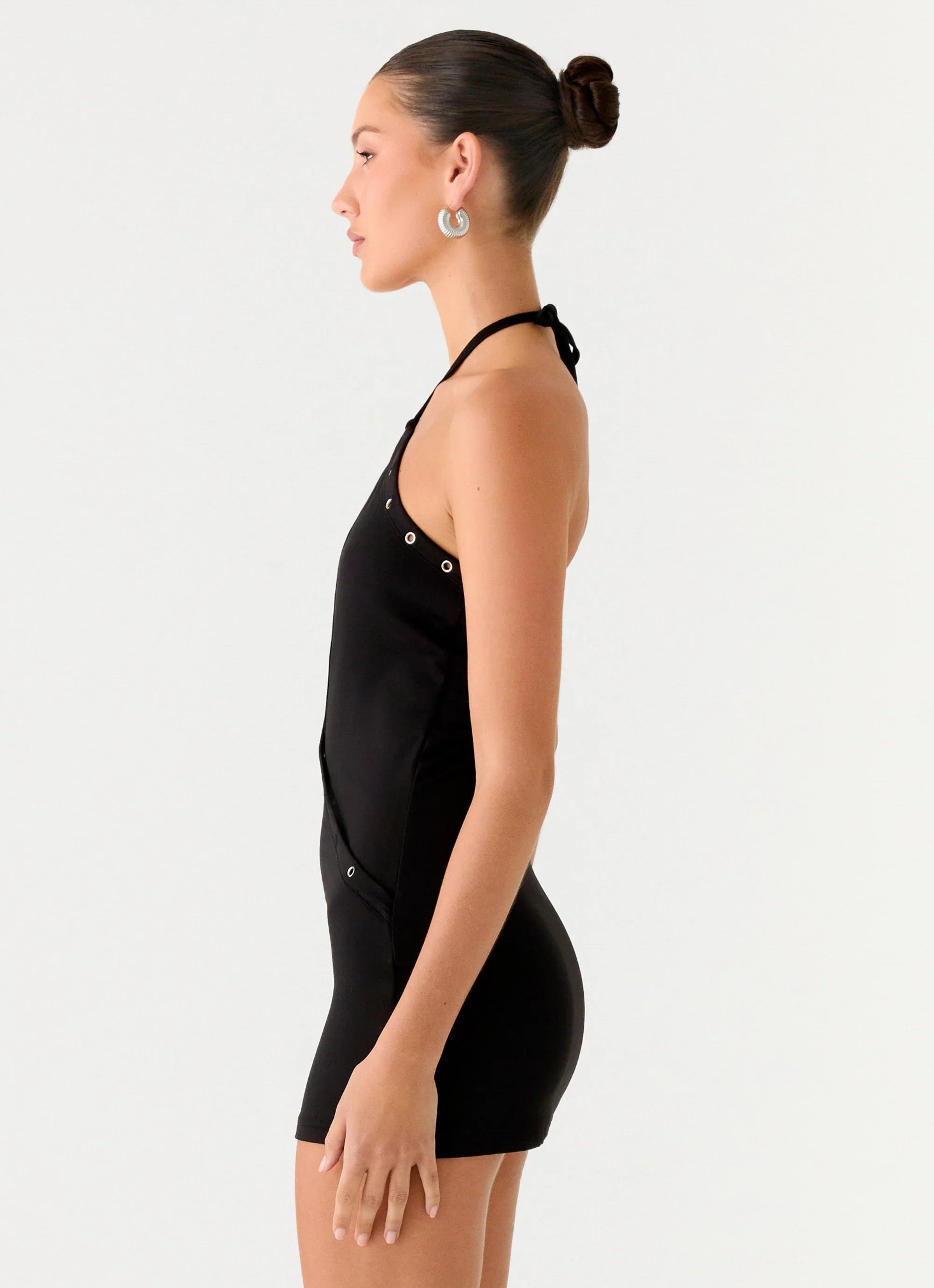 Off The Bass Mini Dress Black