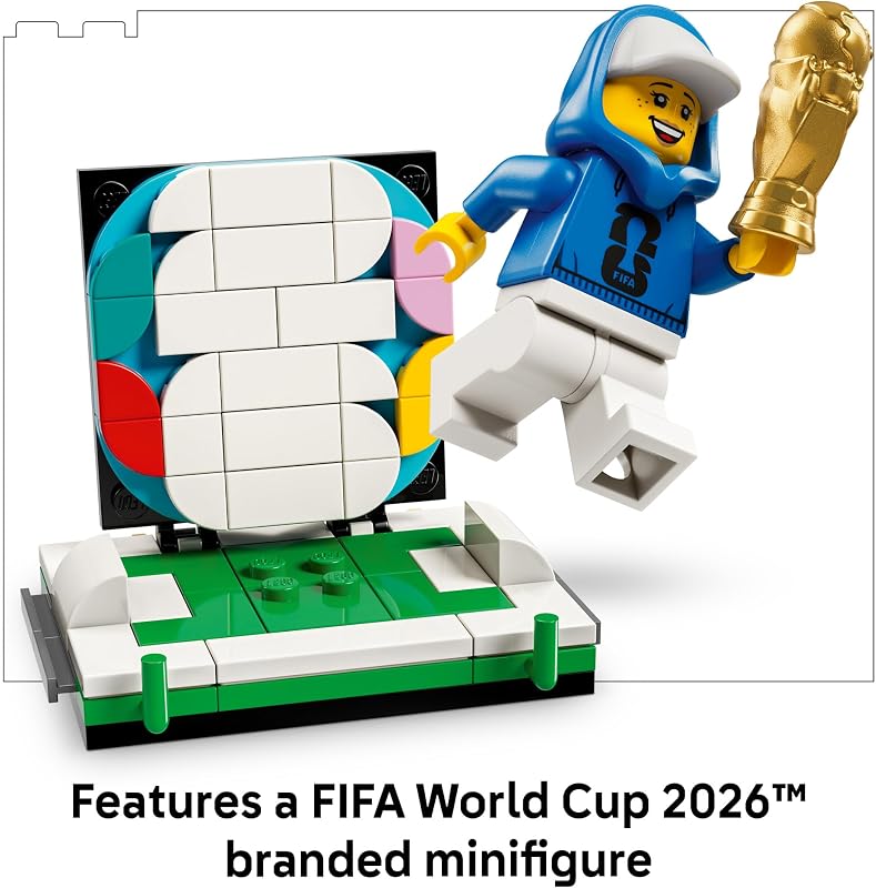 LEGO Editions FIFA World Cup Official Trophy Building Set Kit for Display in Bedroom Home Office Book Shelf Soccer Fans Collectible W World Cup 2026 Minifigure Gift for Birthdays 43020