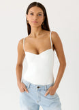 Ame Underwire Bodysuit White