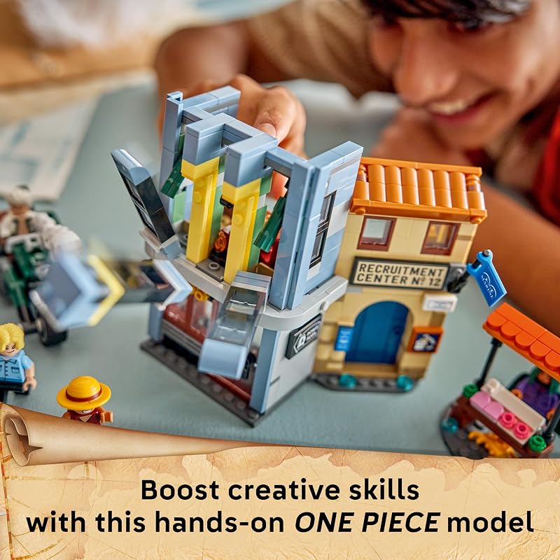 LEGO ONE PIECE Showdown with Captain Smoker 75642 Building Toys for Boys Girls Ages 9 Playset for Pretend Play 3 Character Minifigures 547 pieces Gift for Birthdays