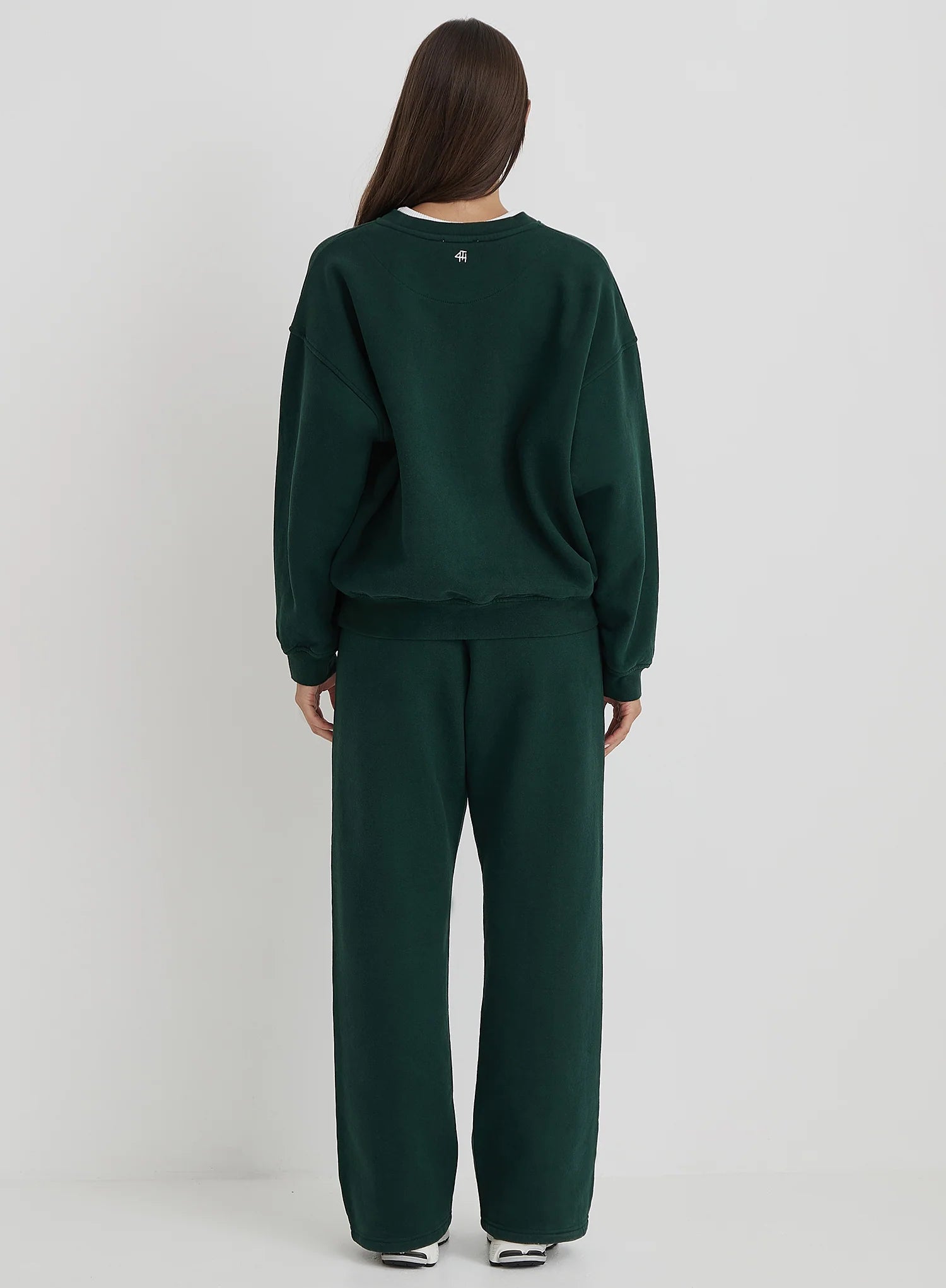 Green Fourth Varsity Relaxed Oversized Sweatshirt