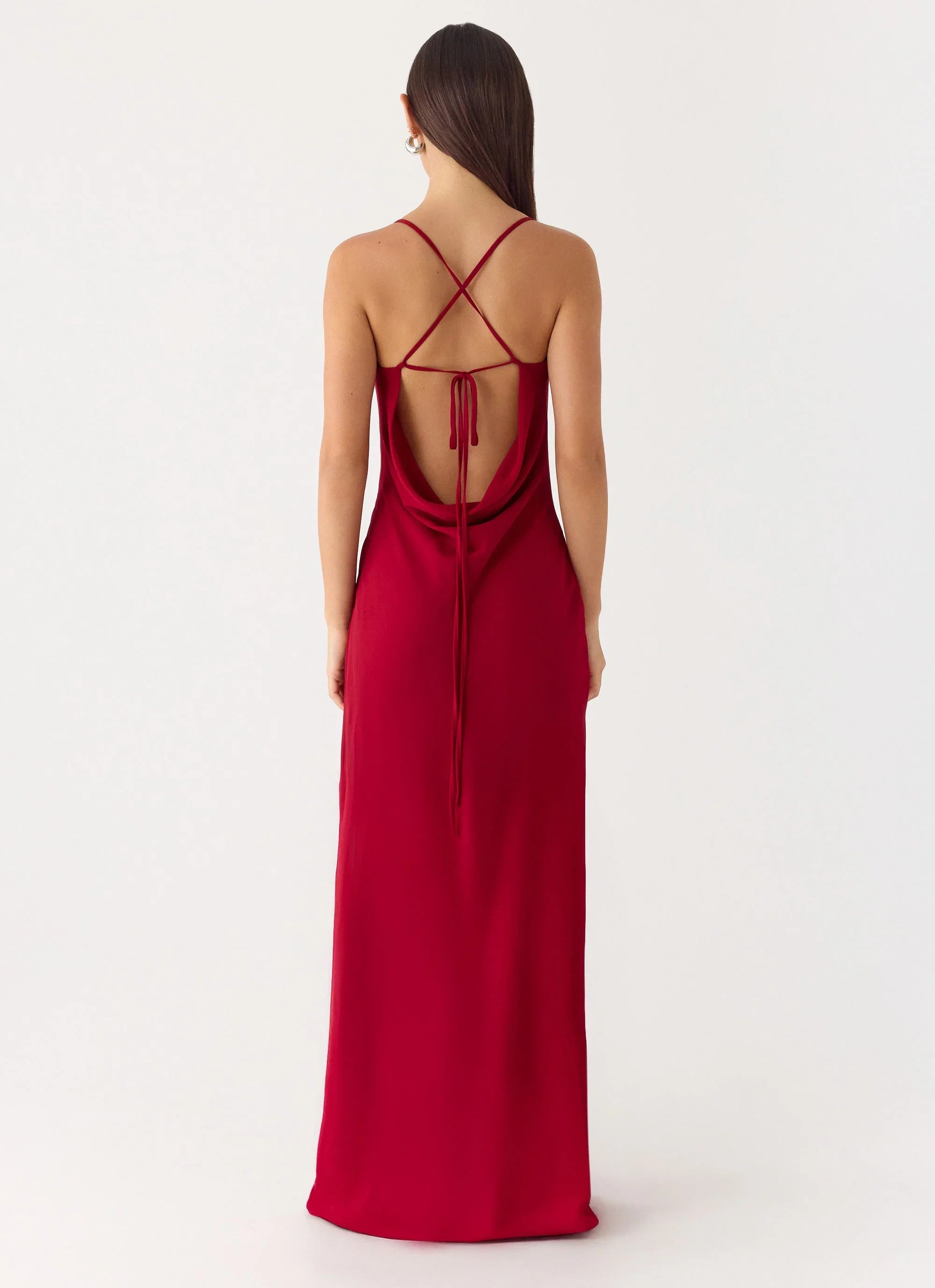 Saria Maxi Dress Deep Red