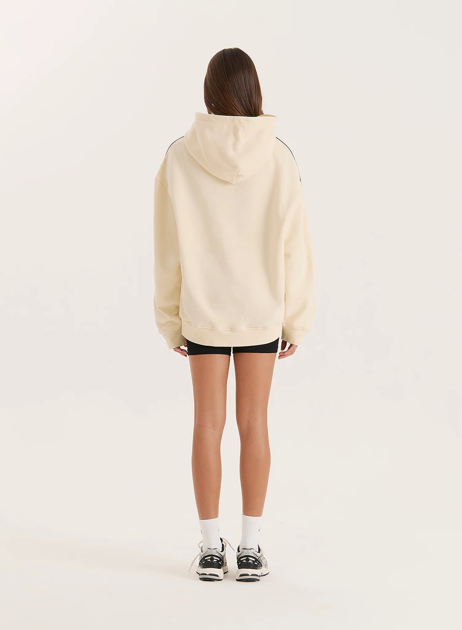 Cream Sports Club Slogan Oversized Hoodie