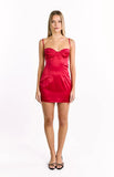 Trouble Wine Mini Dress