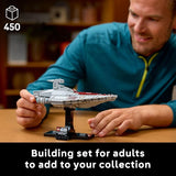 LEGO Star Wars Acclamator Class Assault Ship Building Set for Adults Star Wars Collectibles Set with Display Stand Building Kit with 450 Pieces 75404