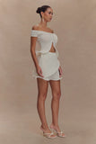 Haisley Off Shoulder Knit Top Ivory