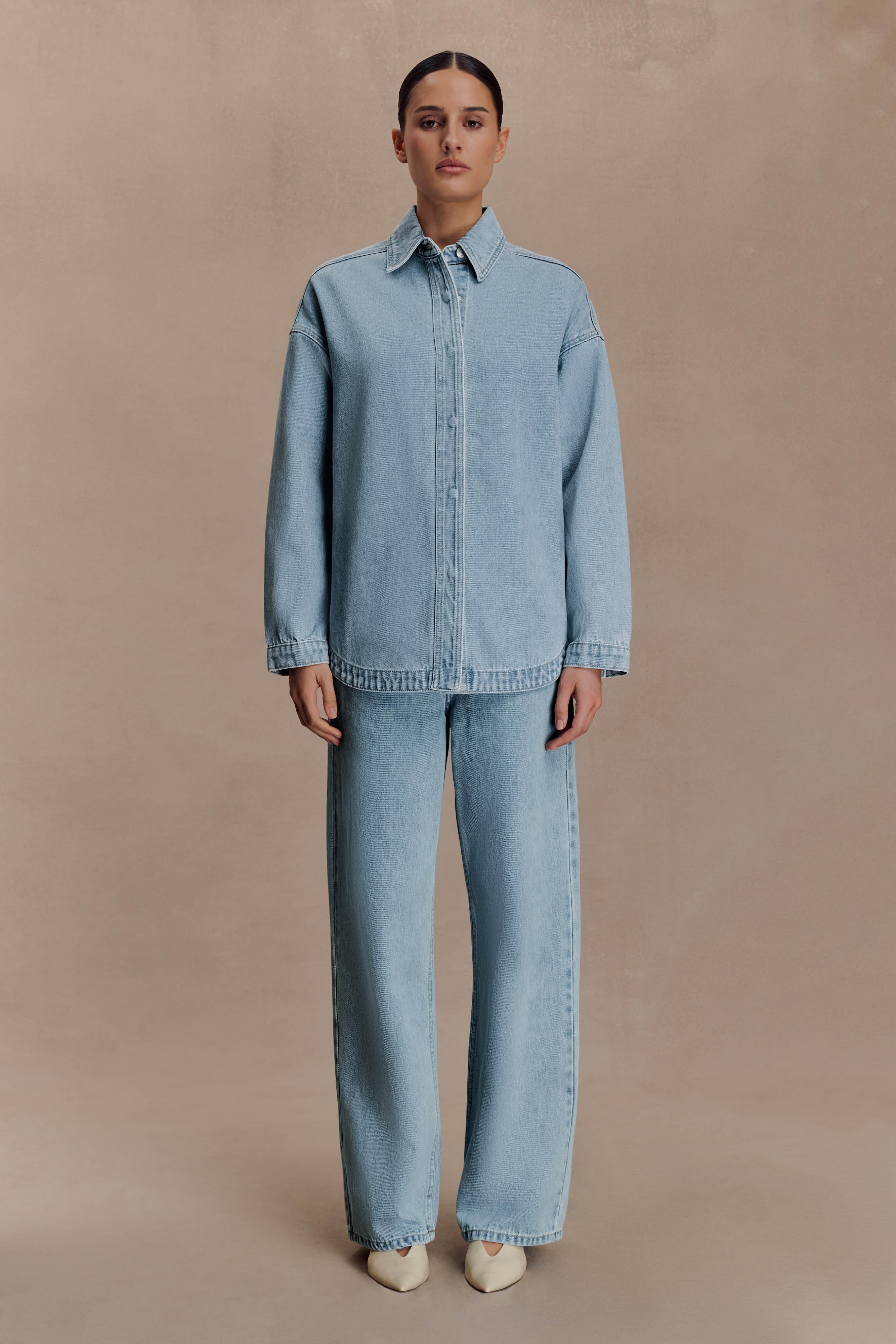 Mannon Mid Rise Denim Jeans 80S Blue