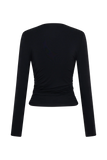 Sari Long Sleeve Modal Top Black