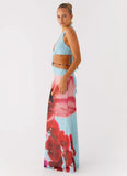 Time To Dance Maxi Dress Turquoise Bloom