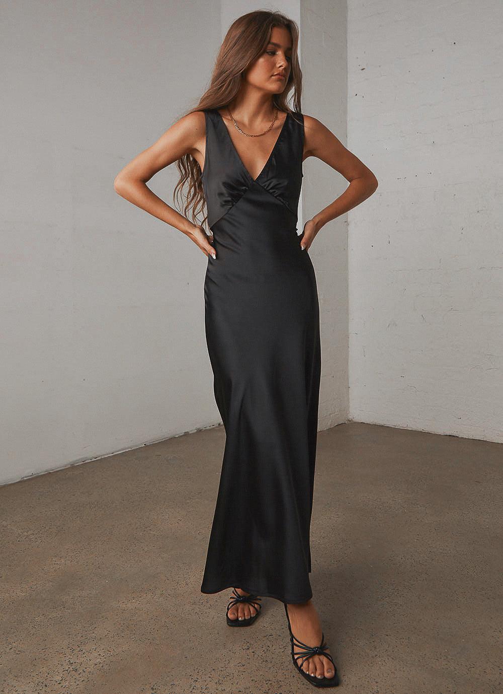 Loren Midi Dress Black
