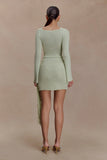 Terrymae Crochet Mini Skirt Pastel Green