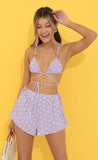Chiffon Two Piece Set in Purple