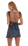Shimmer Bodycon Dress in Navy