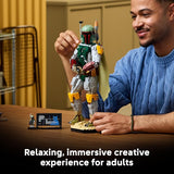 LEGO Star Wars Boba Fett 75455 Collectible Building Sets for Adults Ages 18 Movie Display for Bedroom or Book Shelf 1544 pieces Gift for Fans