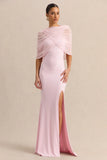 Melva Light Pink Bandeau Maxi Dress