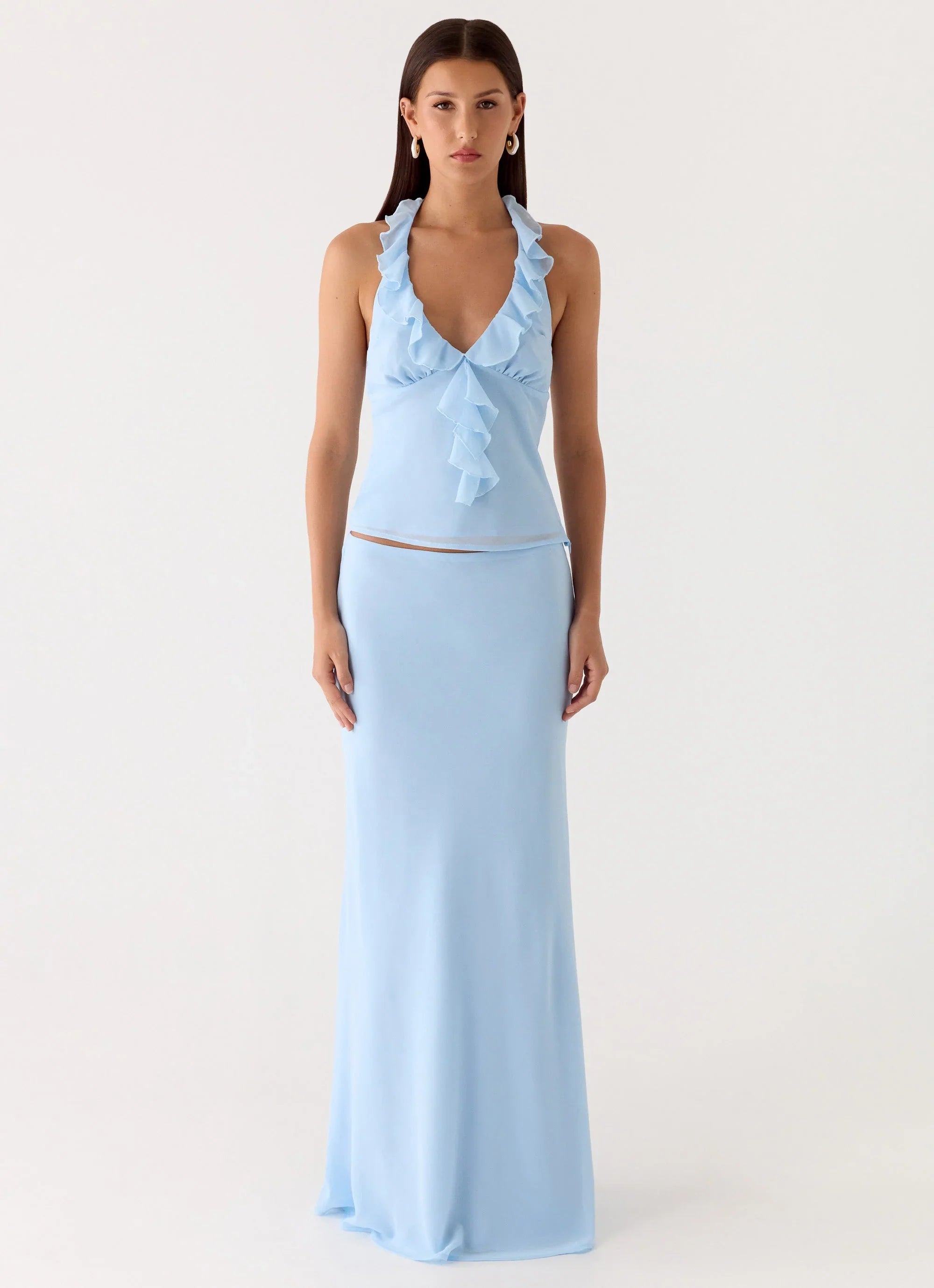 Log In Halter Top Blue