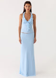 Log In Halter Top Blue