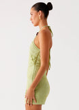 Kiara Beaded Mini Dress Mint
